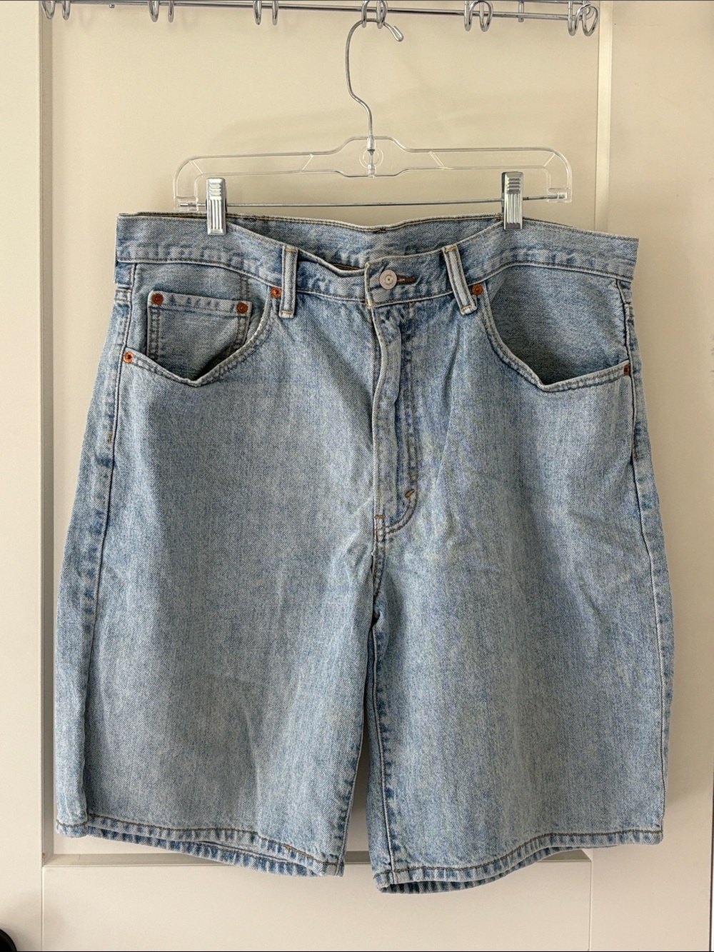 Classic Light Wash Men’s Levi Denim Shorts